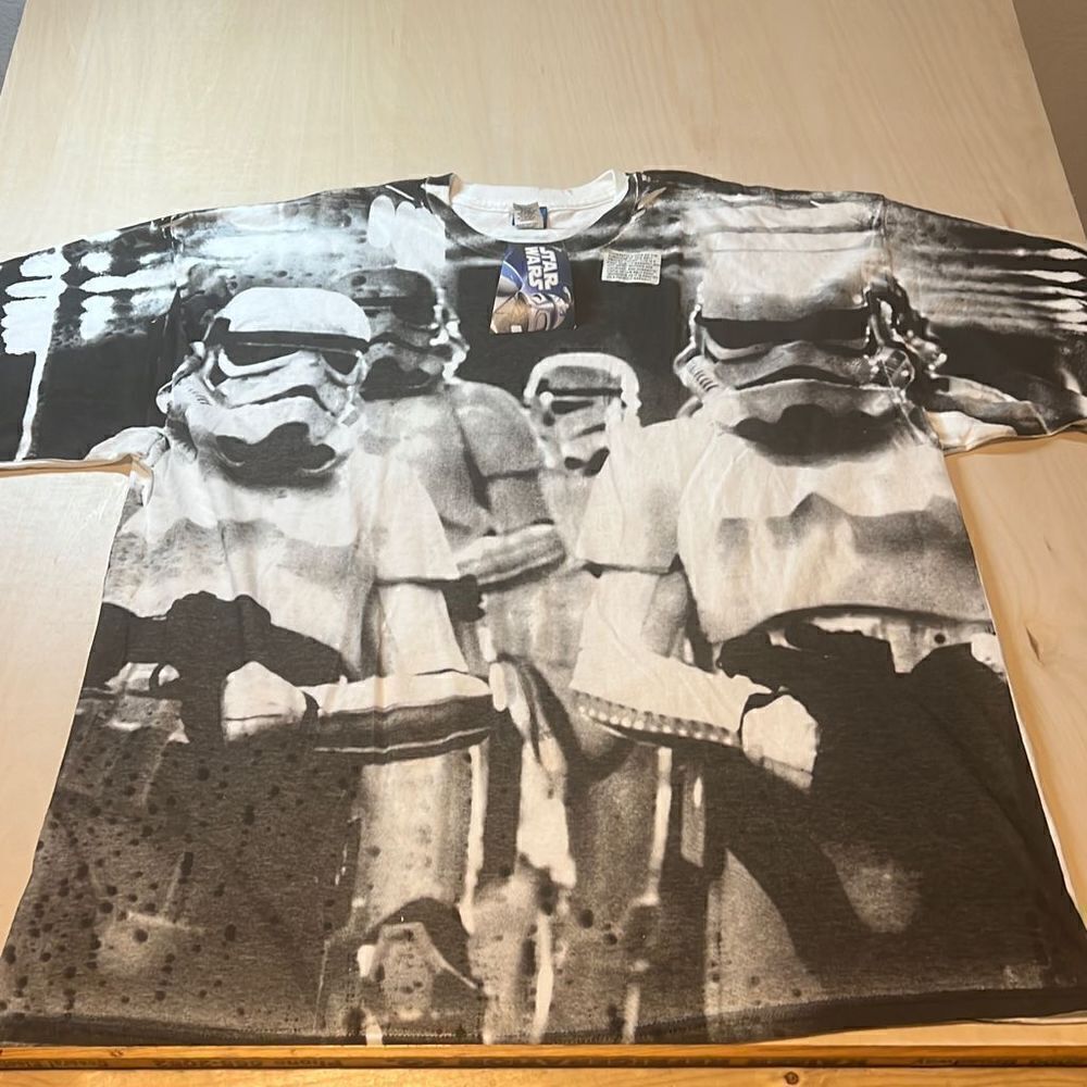 Star Wars Stormtroopers AOP All Over Print T-Shirt Size XXL Death Vader Yoda NWT